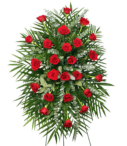 Red Roses Standing Spray