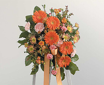 Orange Gerbera Standing Spray