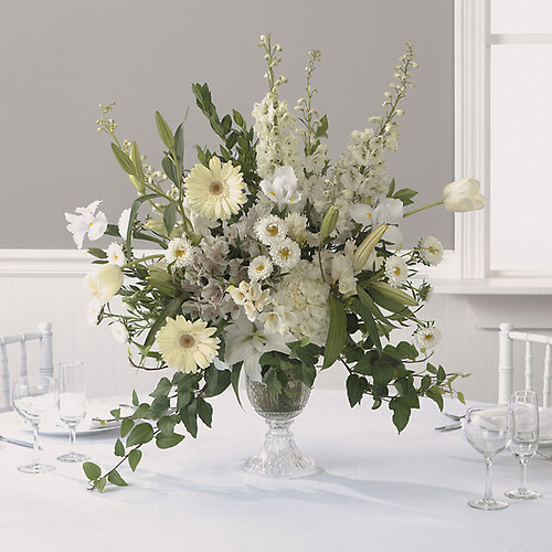 Wonderous White Reception Centerpiece